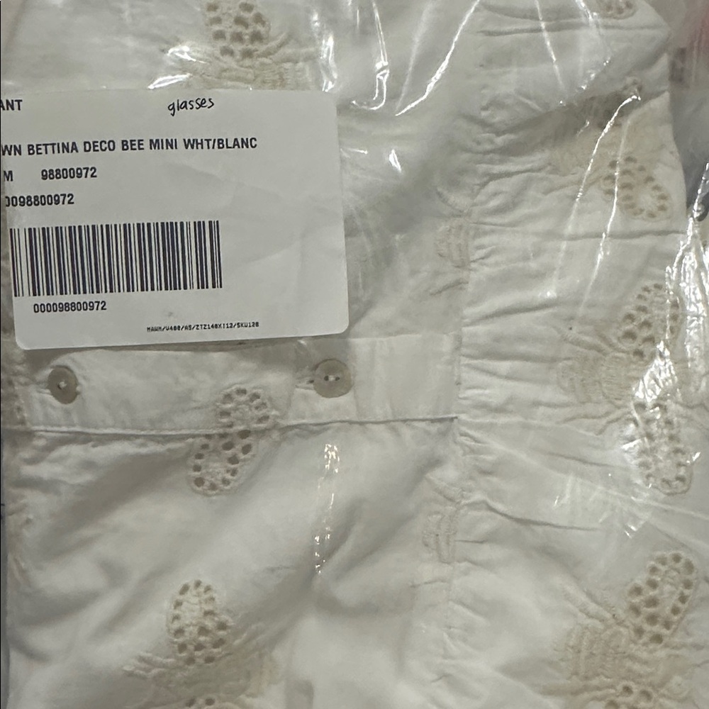 NWT! Anthropologie Bettina Deco Bee Eyelet Tiered Mini Shirt Dress by Maeve 🍓3️⃣ - Picture 6 of 7